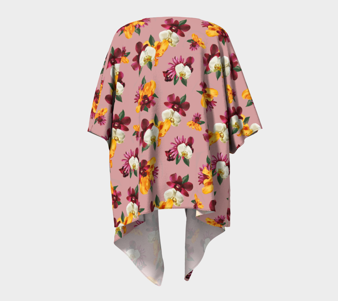 'Orquídea' Draped Kimono