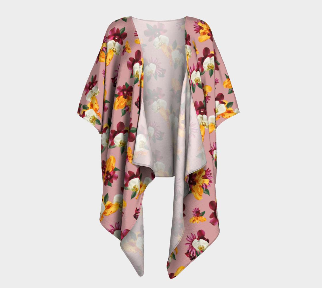 'Orquídea' Draped Kimono