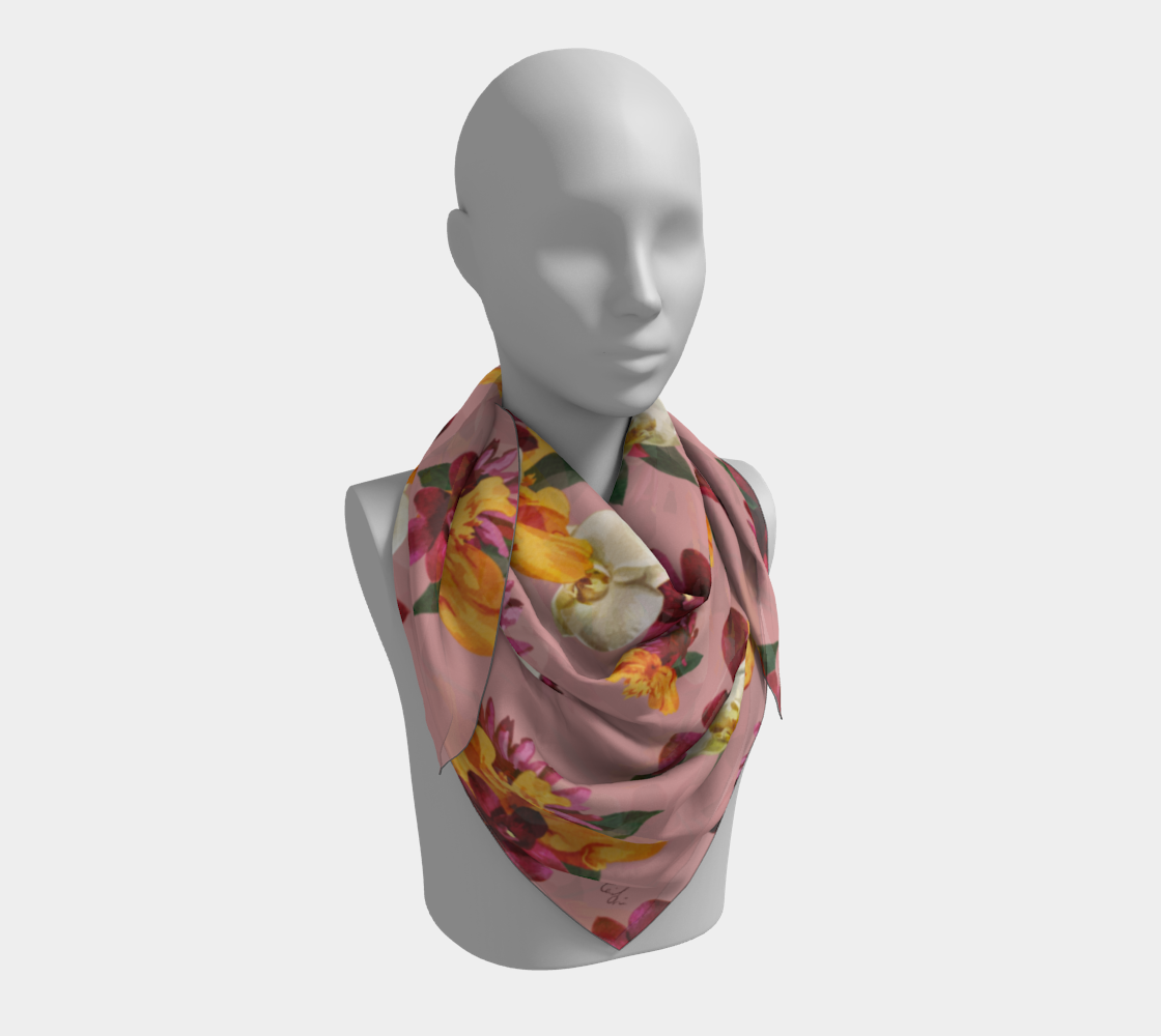 'Orquídea' Square Scarf