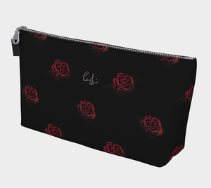 'Deep Rose' Canvas Makeup Bag