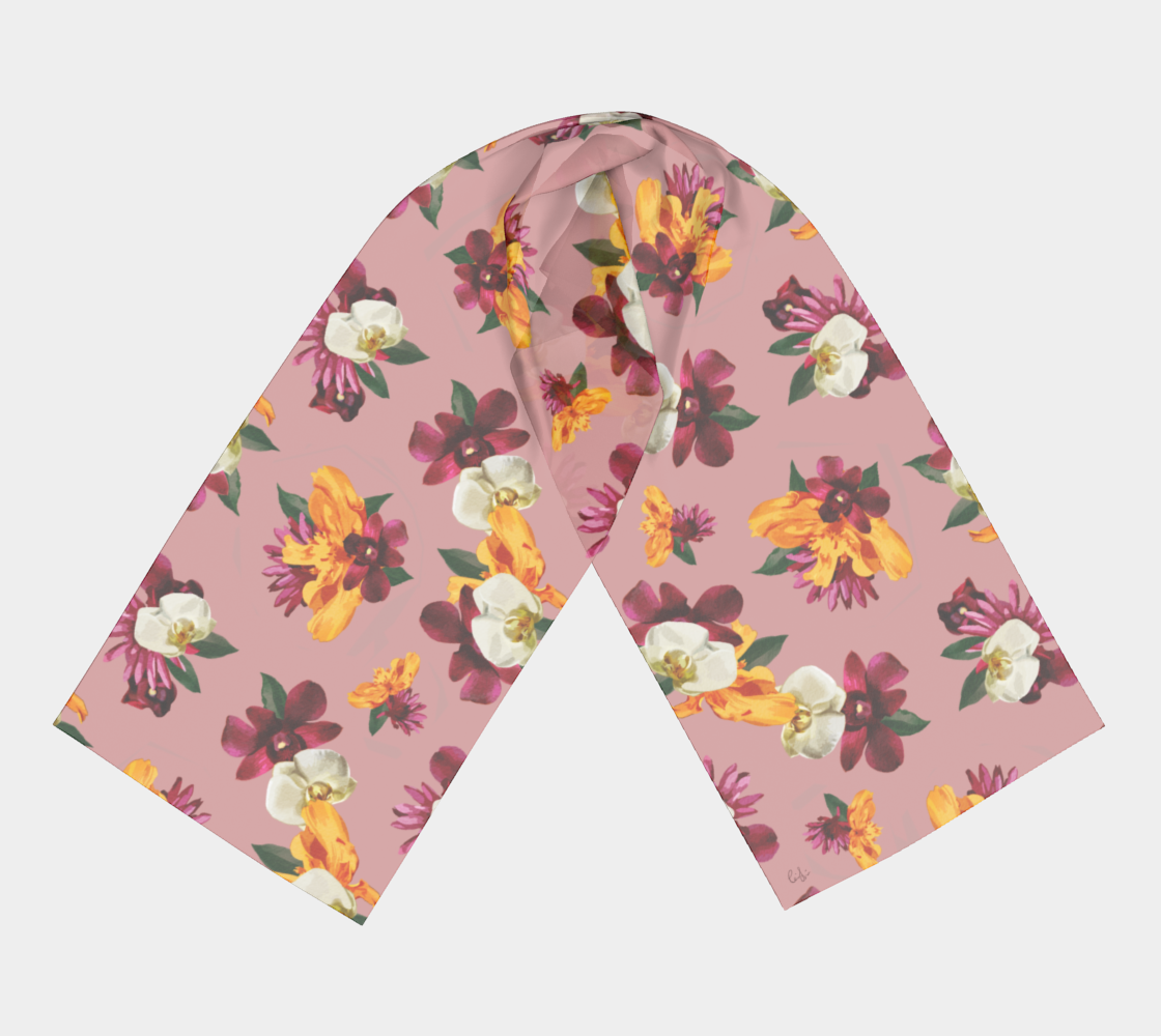 'Orquídea' Long Scarf