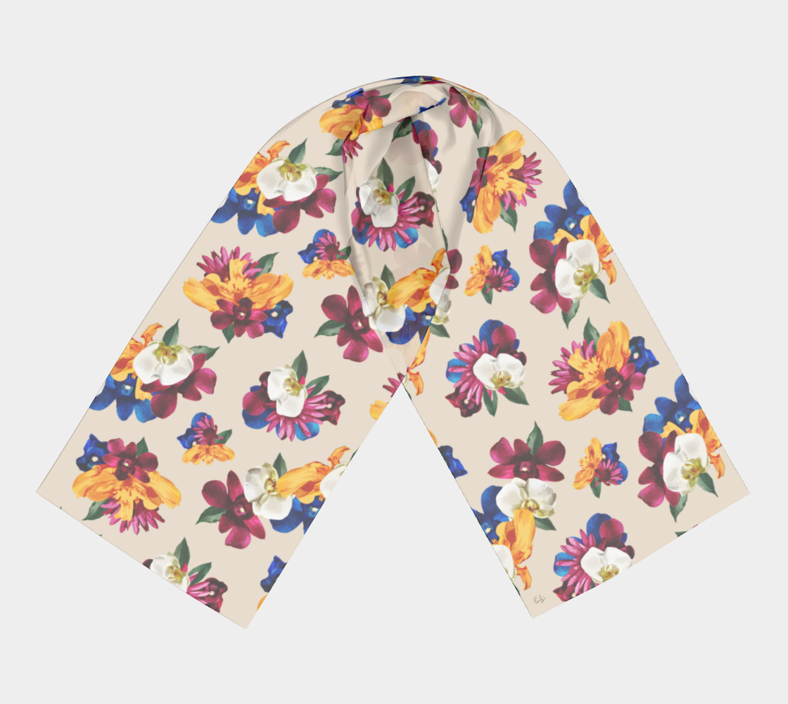 'Orquídea II' Long Scarf