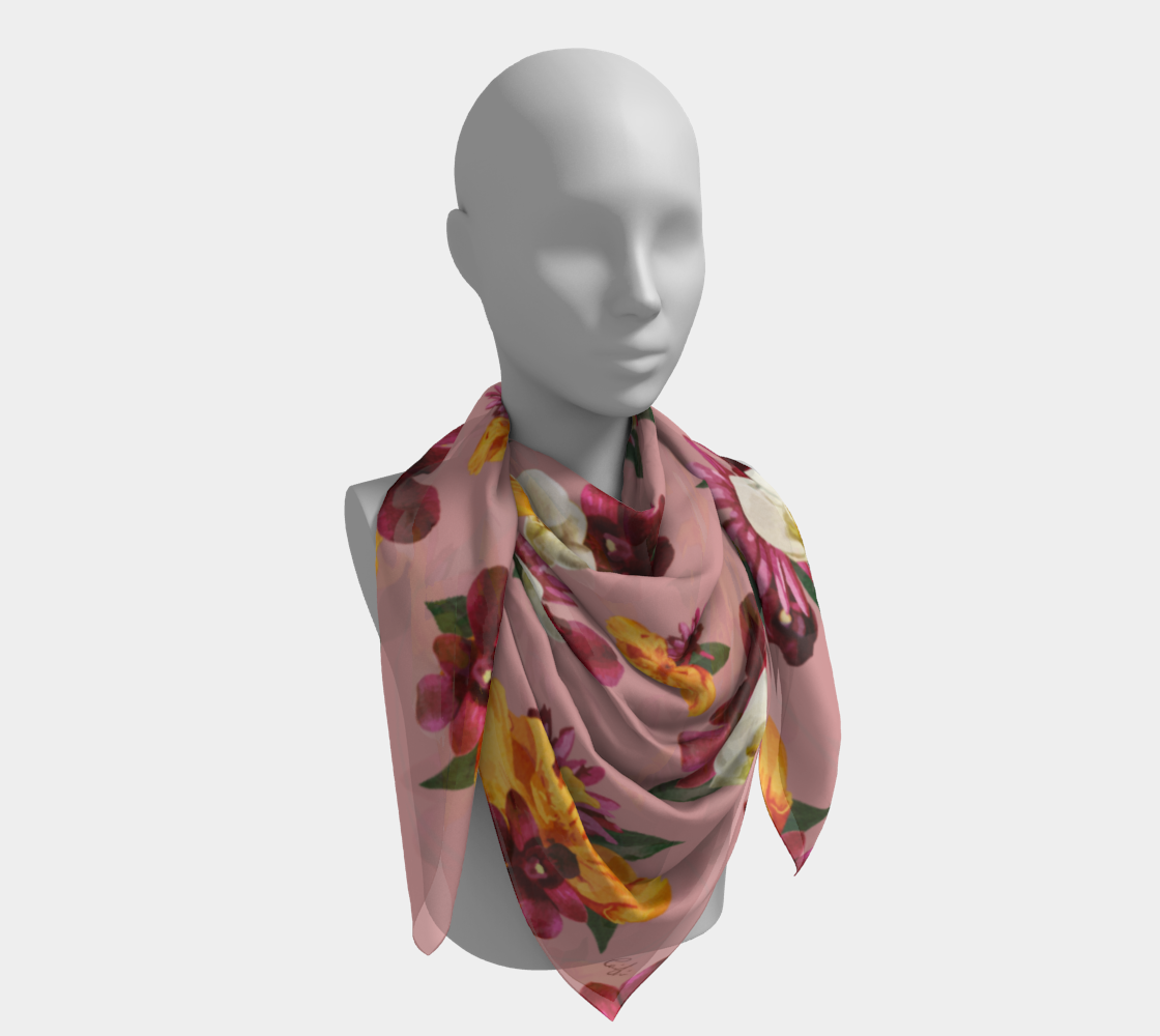 'Orquídea' Square Scarf