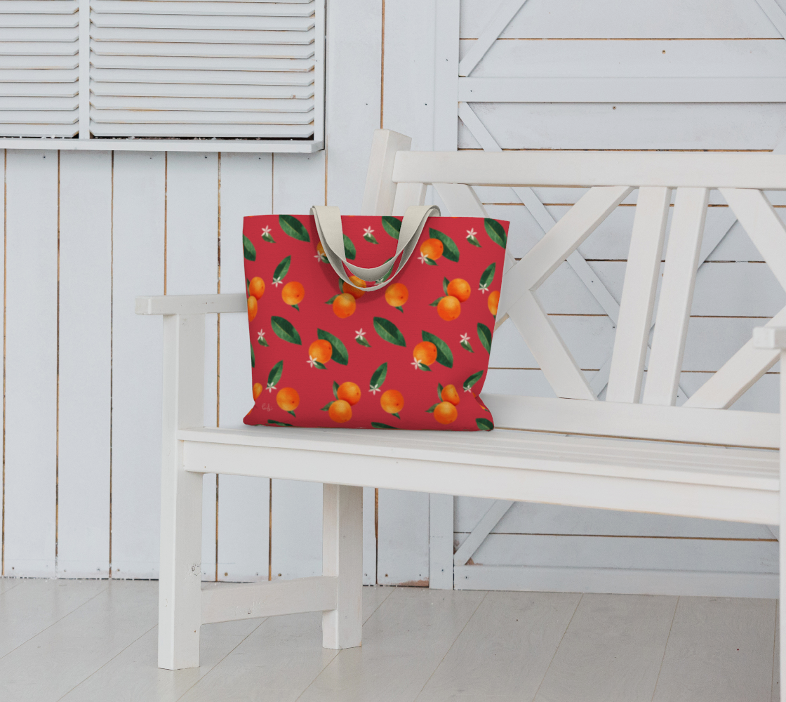 'Midsummer Orange' Maxi Tote