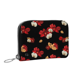 'Orquídea IV' Mini Zip Top Wallet