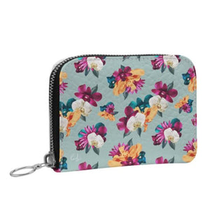 'Orquídea III' Mini Zip Top Wallet
