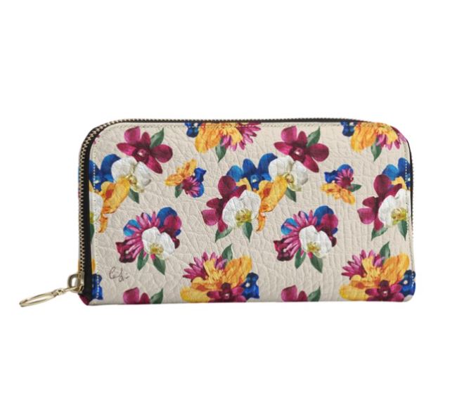 'Orquídea II' Zip Top Wallet